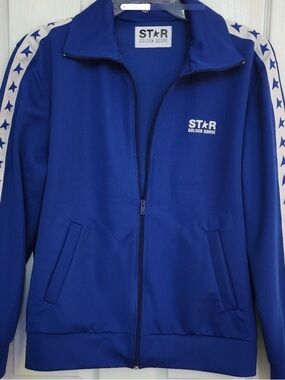 Golden Goose Blue STAR Logo Track Jacket